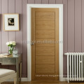 Factory custom solid wood door interior modern veneered entry or bathroom door